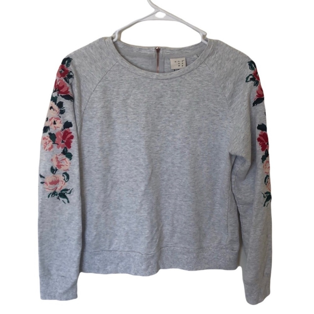 Floral Embroidered A New Day Sweater